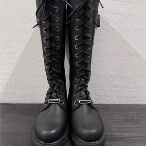 Harley-Davidson Black Moto Boots
